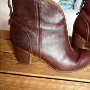 Timberland Rich Brown Leather Ankle Booties